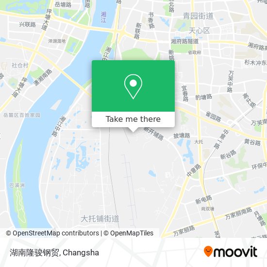 湖南隆骏钢贸 map