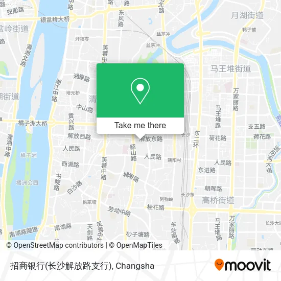 招商银行(长沙解放路支行) map