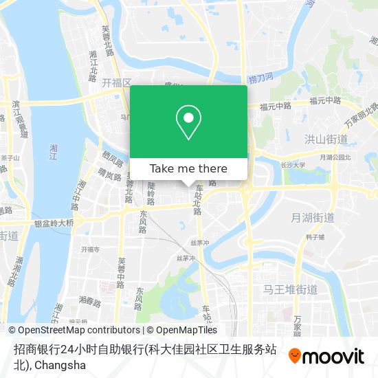 招商银行24小时自助银行(科大佳园社区卫生服务站北) map