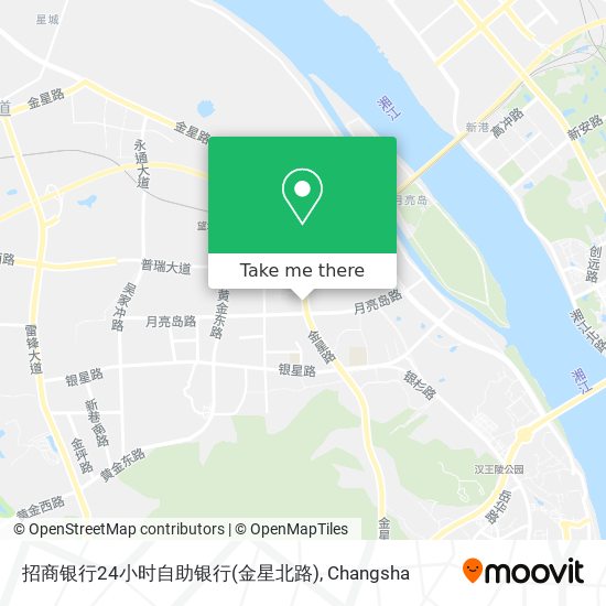 招商银行24小时自助银行(金星北路) map