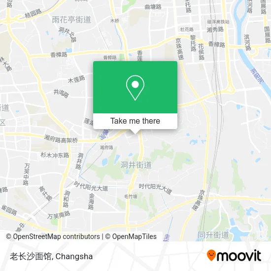 老长沙面馆 map