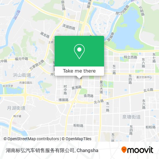 湖南标弘汽车销售服务有限公司 map