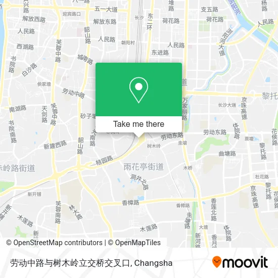 劳动中路与树木岭立交桥交叉口 map