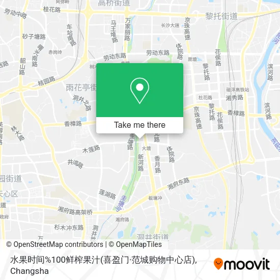 水果时间%100鲜榨果汁(喜盈门·范城购物中心店) map