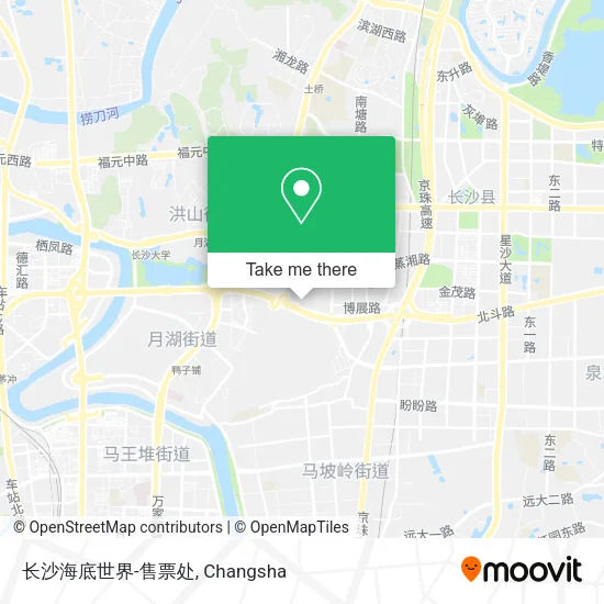 长沙海底世界-售票处 map