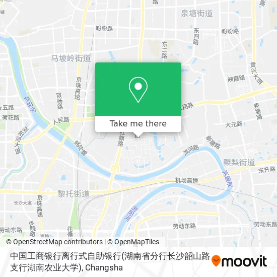 中国工商银行离行式自助银行(湖南省分行长沙韶山路支行湖南农业大学) map