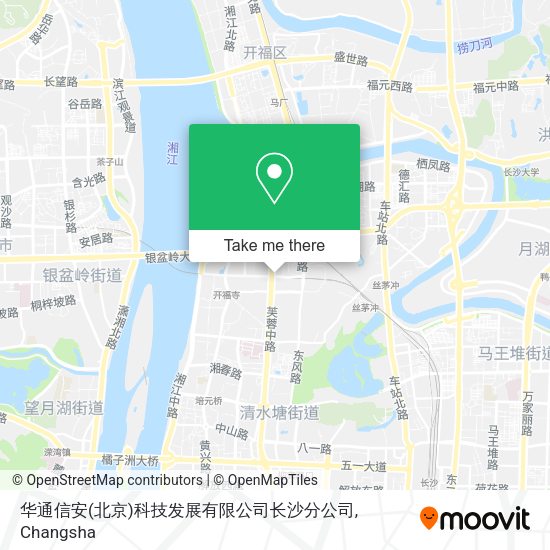 华通信安(北京)科技发展有限公司长沙分公司 map