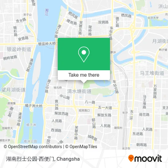 湖南烈士公园-西便门 map