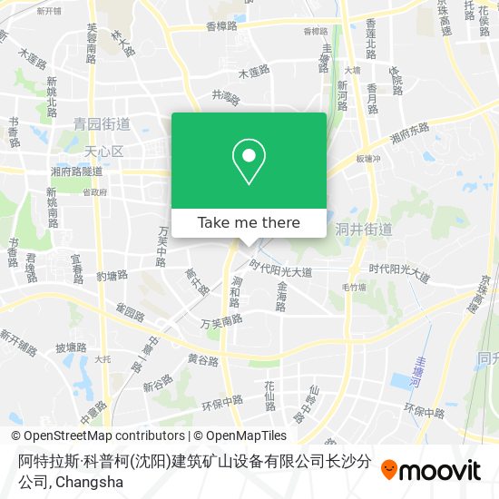 阿特拉斯·科普柯(沈阳)建筑矿山设备有限公司长沙分公司 map