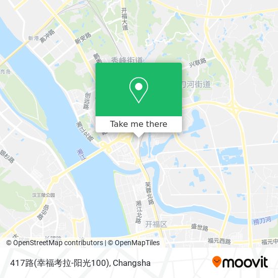417路(幸福考拉-阳光100) map