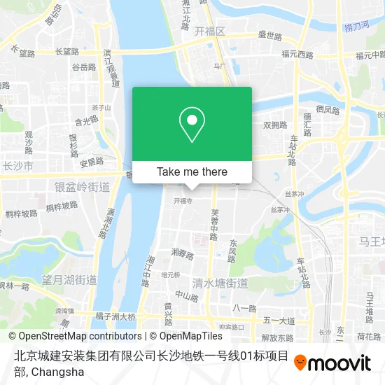北京城建安装集团有限公司长沙地铁一号线01标项目部 map