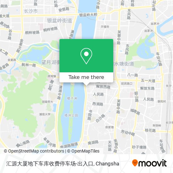 汇源大厦地下车库收费停车场-出入口 map