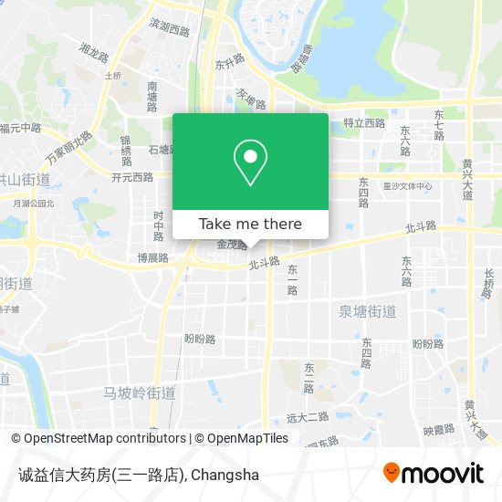 诚益信大药房(三一路店) map