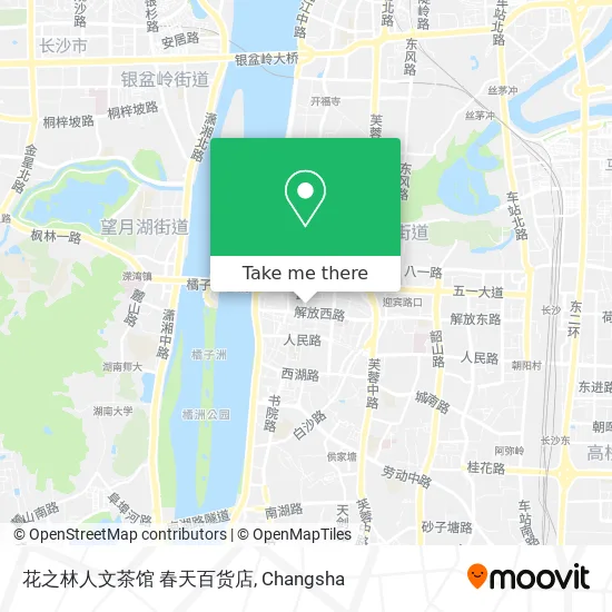 花之林人文茶馆 春天百货店 map
