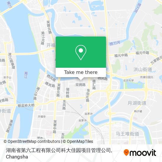 湖南省第六工程有限公司科大佳园项目管理公司 map