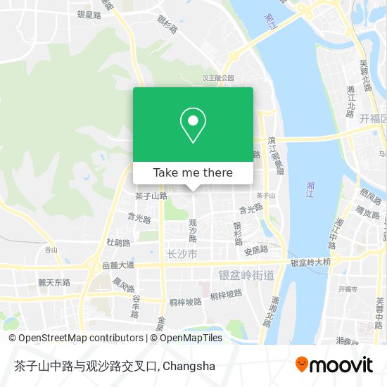 茶子山中路与观沙路交叉口 map