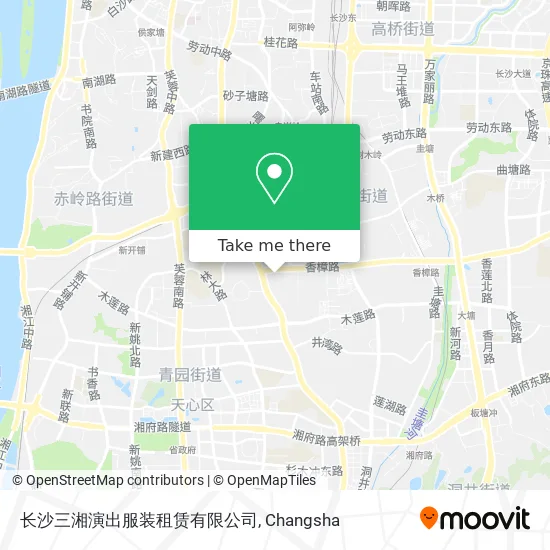 长沙三湘演出服装租赁有限公司 map
