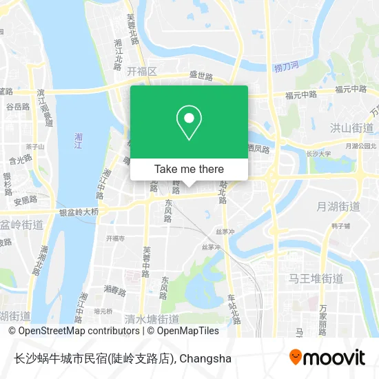 长沙蜗牛城市民宿(陡岭支路店) map