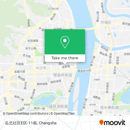 岳北社区E区-11栋 map