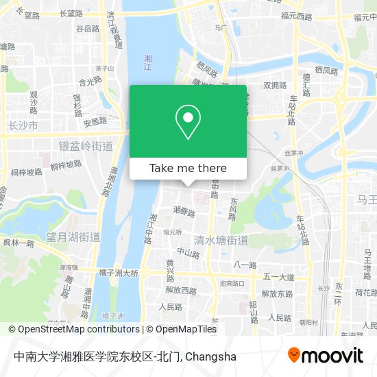 中南大学湘雅医学院东校区-北门 map