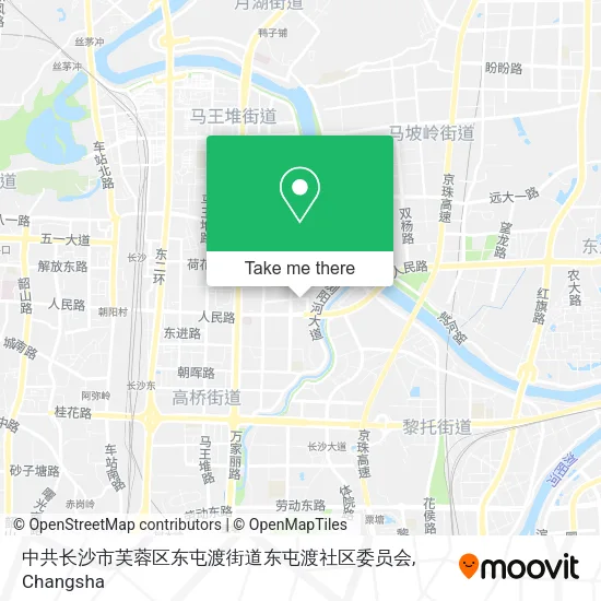 中共长沙市芙蓉区东屯渡街道东屯渡社区委员会 map