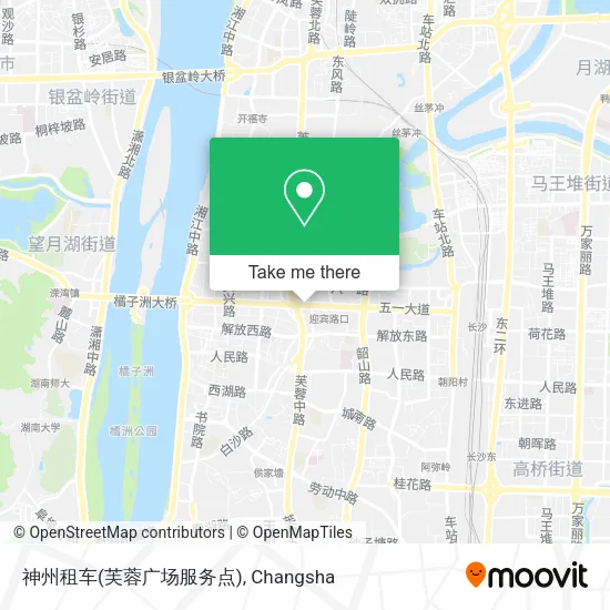 神州租车(芙蓉广场服务点) map