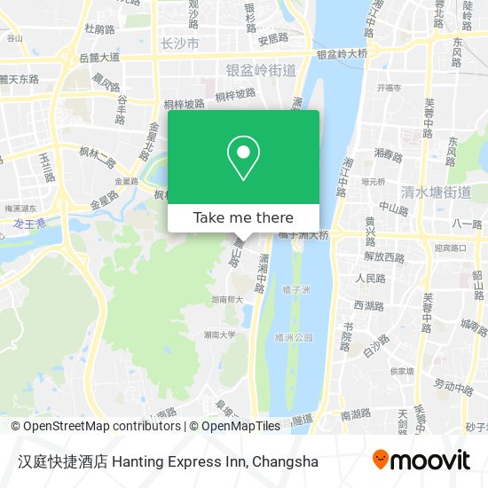 汉庭快捷酒店 Hanting Express Inn map