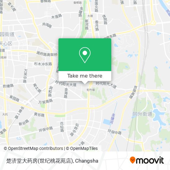 楚济堂大药房(世纪桃花苑店) map