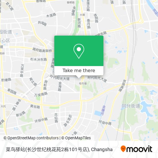 菜鸟驿站(长沙世纪桃花苑2栋101号店) map