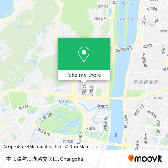 丰顺路与后湖路交叉口 map