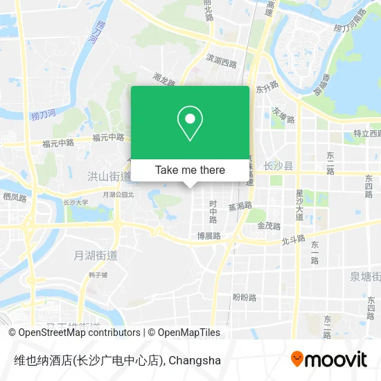 维也纳酒店(长沙广电中心店) map