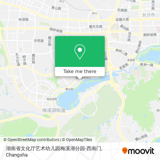湖南省文化厅艺术幼儿园梅溪湖分园-西南门 map