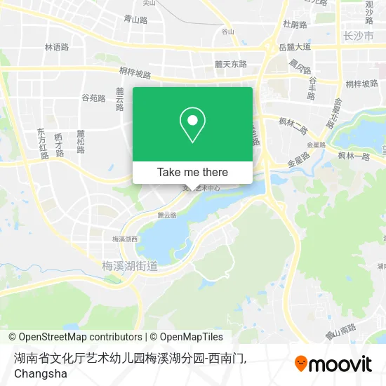 湖南省文化厅艺术幼儿园梅溪湖分园-西南门 map
