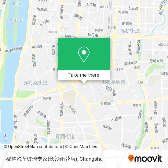 福耀汽车玻璃专家(长沙雨花店) map
