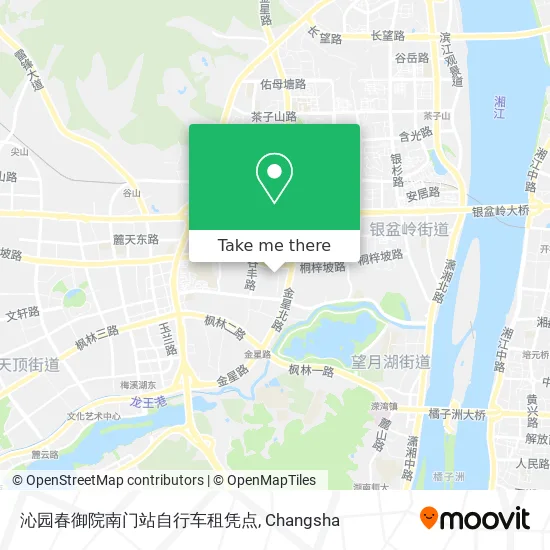 沁园春御院南门站自行车租凭点 map