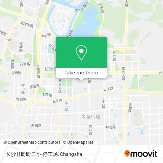 长沙县盼盼二小-停车场 map