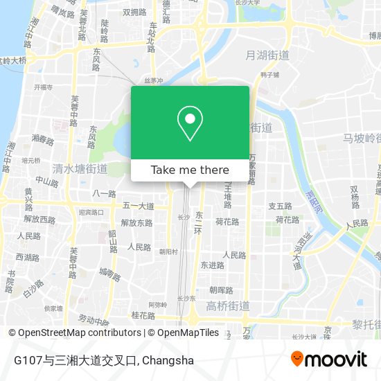G107与三湘大道交叉口 map