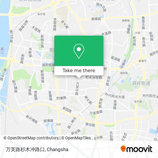 万芙路杉木冲路口 map