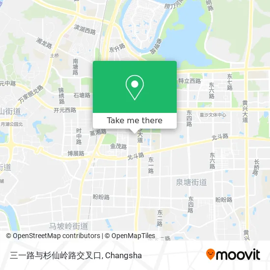 三一路与杉仙岭路交叉口 map