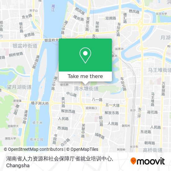 湖南省人力资源和社会保障厅省就业培训中心 map