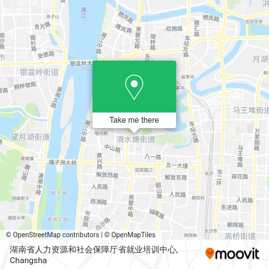 湖南省人力资源和社会保障厅省就业培训中心 map