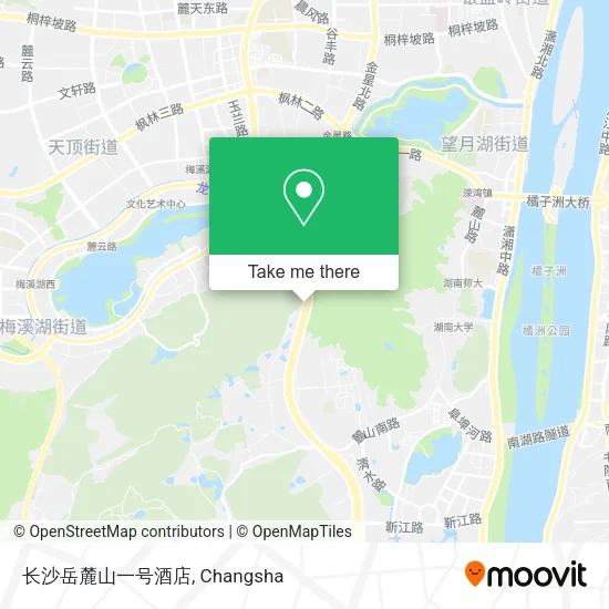长沙岳麓山一号酒店 map