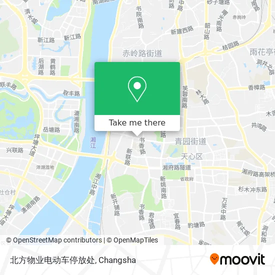 北方物业电动车停放处 map