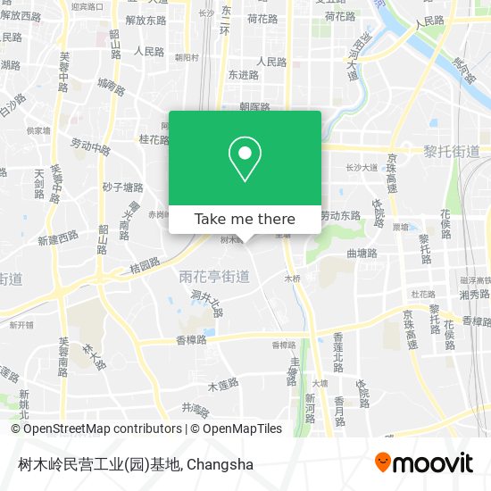 树木岭民营工业(园)基地 map
