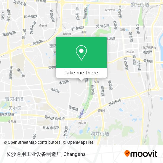 长沙通用工业设备制造厂 map