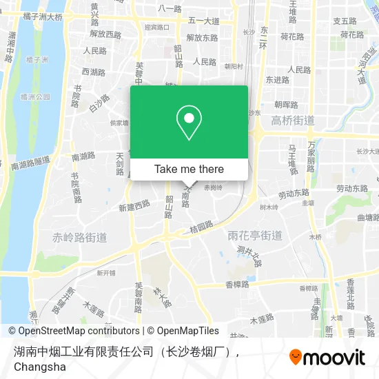 湖南中烟工业有限责任公司（长沙卷烟厂） map