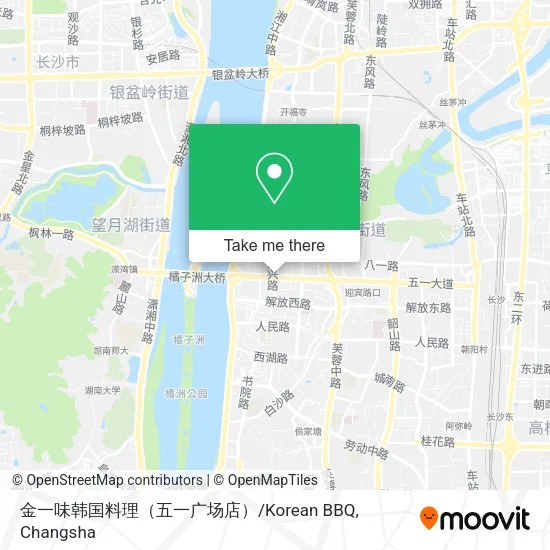 金一味韩国料理（五一广场店）/Korean BBQ map
