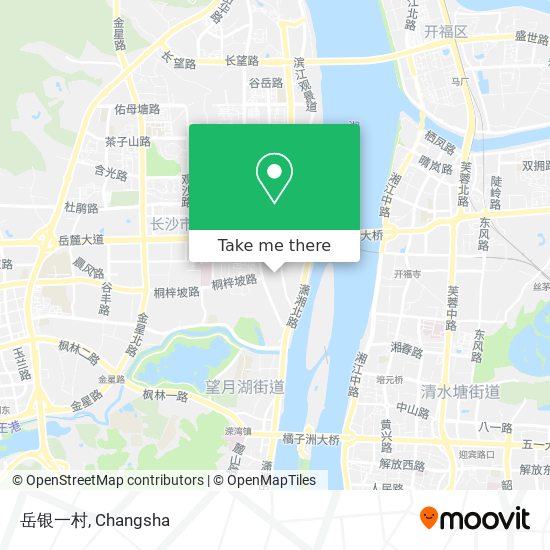 岳银一村 map