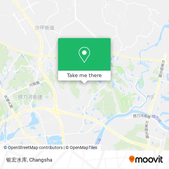 银宏水库 map