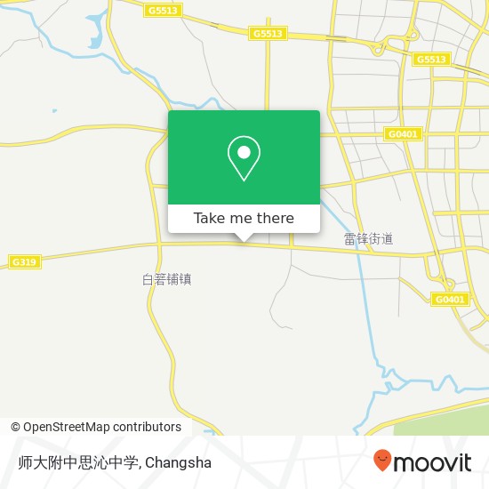 师大附中思沁中学 map
